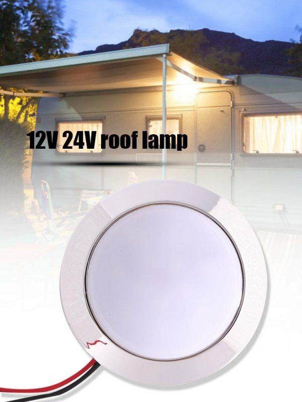 1.8W IP65 Waterproof 12V Car 24 SMT LED Dome Lamp for Caravan RV Marine  |  Others Motorcycle Others