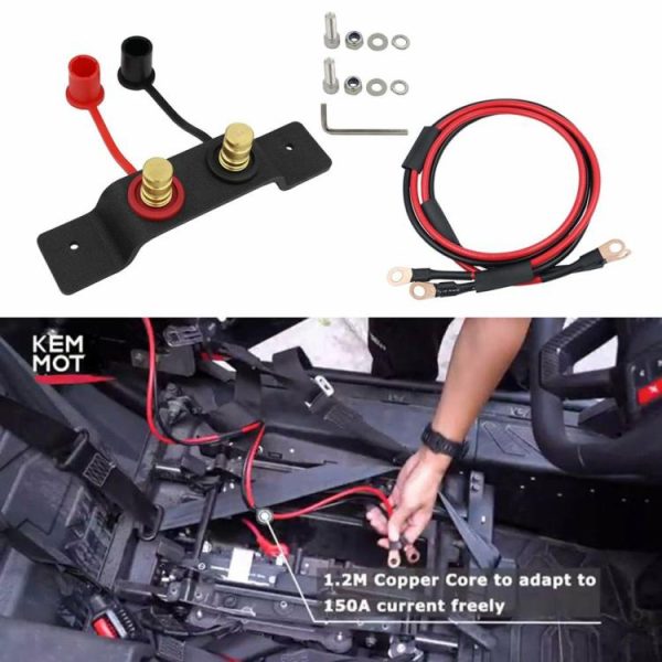 1 Set Car Battery Jumper Terminals Charging Tools Kit for Can Am Maverick X3 UTV  |  Others Motorcycle Others