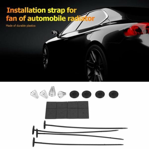 1 Set Car Electric Radiator Fan Mounting Kit Plastic Ties Straps Universal  |  Others Motorcycle Others