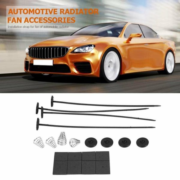 1 Set Car Electric Radiator Fan Mounting Kit Plastic Ties Straps Universal  |  Others Motorcycle Others