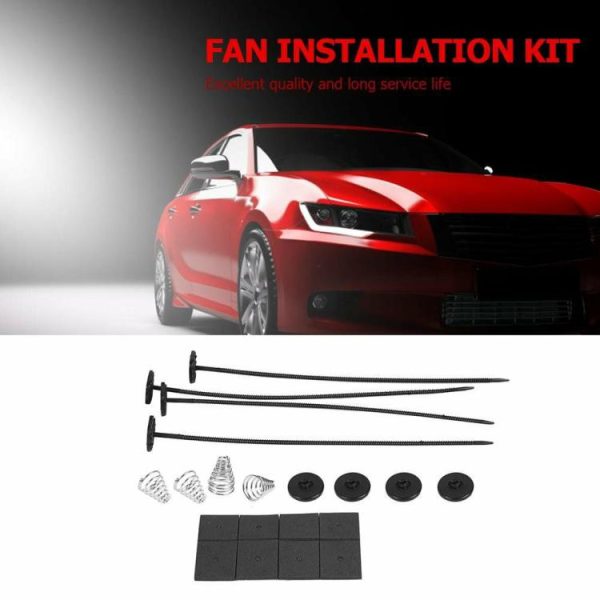 1 Set Car Electric Radiator Fan Mounting Kit Plastic Ties Straps Universal  |  Others Motorcycle Others