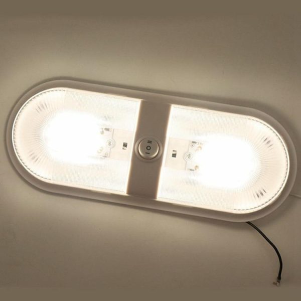 10-24V 48 LED RV Ceiling Light with Rocker Switch for Camper Yacht Boat  |  Others Motorcycle Others