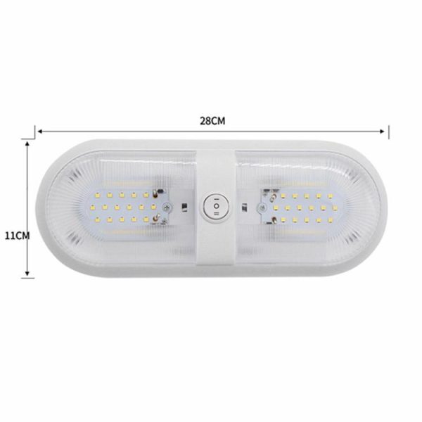 10-24V 48 LED RV Ceiling Light with Rocker Switch for Camper Yacht Boat  |  Others Motorcycle Others