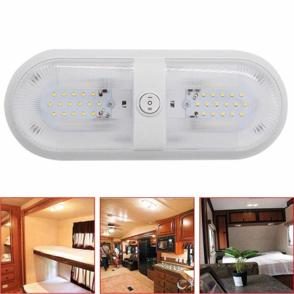 10-24V 48 LED RV Ceiling Light with Rocker Switch for Camper Yacht Boat  |  Others Motorcycle Others