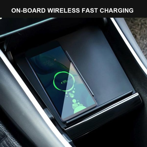 10W Charge Panel Dual Car Accessories Charger Wireless Charger For Tesla Model 3  |  Car Charger Car Charger Car Charger