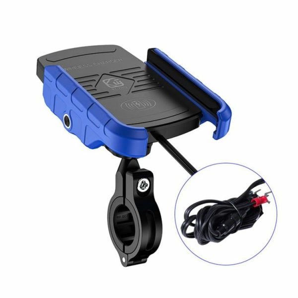 12-24V Cell Phone Holder with Wireless Charger 15W for iPhone Android 4.5-7 Inch  |  Motorcycle Electronics Motorcycle Black/Grey/Red