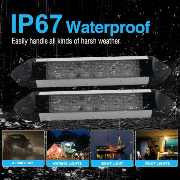 12-24V LED Awning Spot Light 2200LM Outdoor Camping Light Boat Yacht Porch Light  |  Others Motorcycle Others