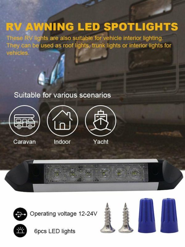 12-24V LED Awning Spot Light 2200LM Outdoor Camping Light Boat Yacht Porch Light  |  Others Motorcycle Others