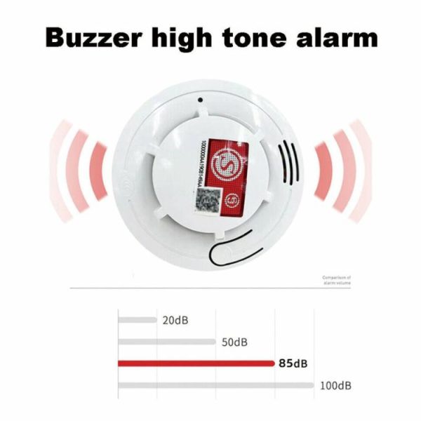 1/2Pcs Home Fire Alarm Smoke Detector with Batteries Gas Sensor Safety Equipment  |  Others Motorcycle Others