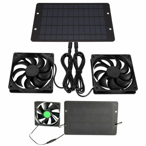 12V 10W Solar Exhaust Fan IP65 Waterproof Solar Panel Powered Fan Air Extractor  |  Car Charger Car Charger Car Charger