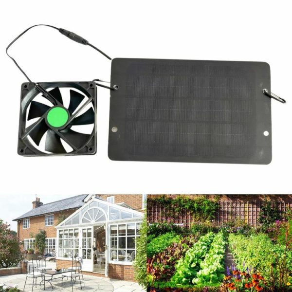 12V 10W Solar Exhaust Fan IP65 Waterproof Solar Panel Powered Fan Air Extractor  |  Car Charger Car Charger Car Charger