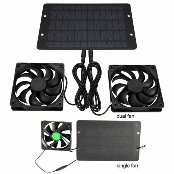 12V 10W Solar Exhaust Fan IP65 Waterproof Solar Panel Powered Fan Air Extractor  |  Car Charger Car Charger Car Charger