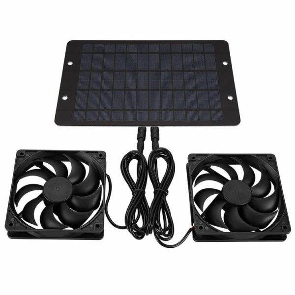 12V 10W Solar Exhaust Fan IP65 Waterproof Solar Panel Powered Fan Air Extractor  |  Car Charger Car Charger Car Charger