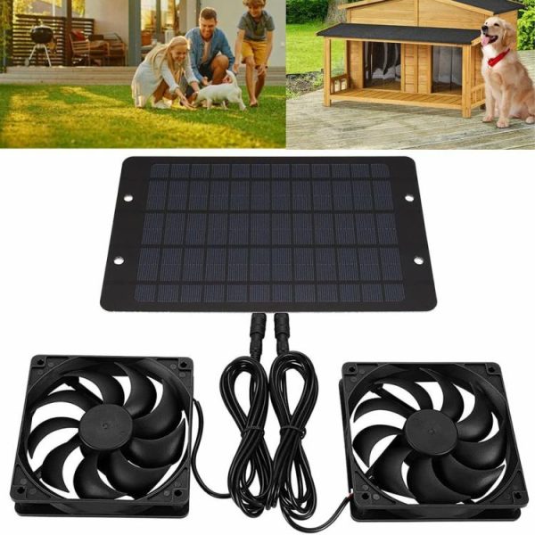 12V 10W Solar Exhaust Fan IP65 Waterproof Solar Panel Powered Fan Air Extractor  |  Car Charger Car Charger Car Charger