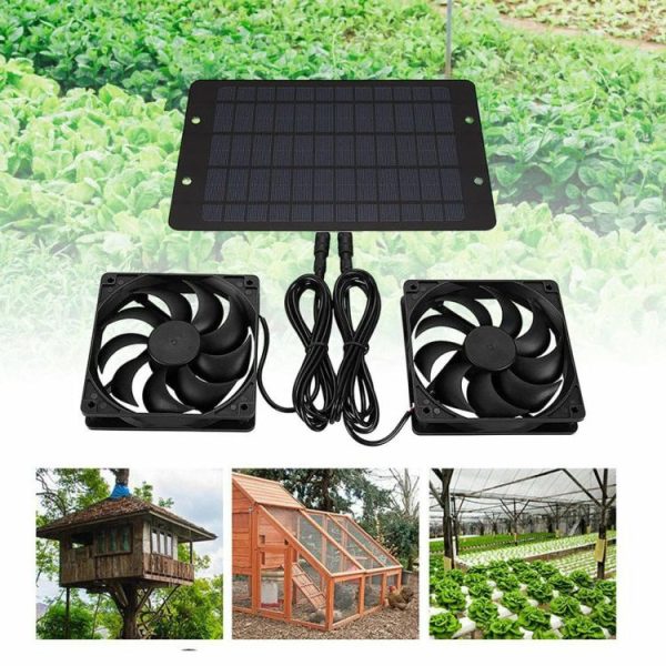 12V 10W Solar Exhaust Fan IP65 Waterproof Solar Panel Powered Fan Air Extractor  |  Car Charger Car Charger Car Charger