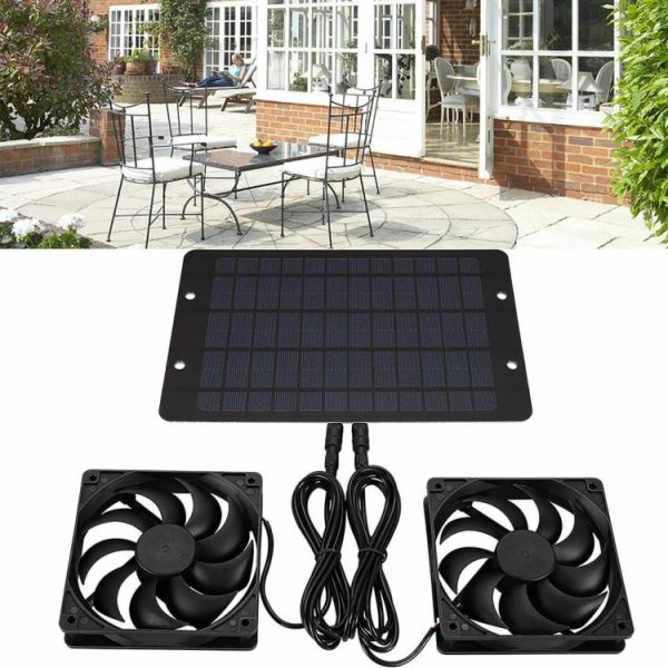 12V 10W Solar Exhaust Fan IP65 Waterproof Solar Panel Powered Fan Air Extractor  |  Car Charger Car Charger Car Charger