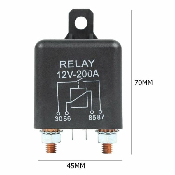 12V 200 Amp Heavy Duty Split Charge/Winch Relay for Car Van Boat 4 Pin  |  Others Motorcycle Others