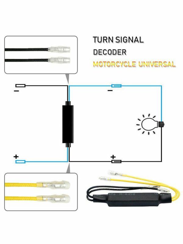 12V 21W Load Decoding Resistor 26 Ohm for Motorcycle Flashing Turn Signal Lights  |  Motorcycle Lights Motorcycle Motorcycle Lights