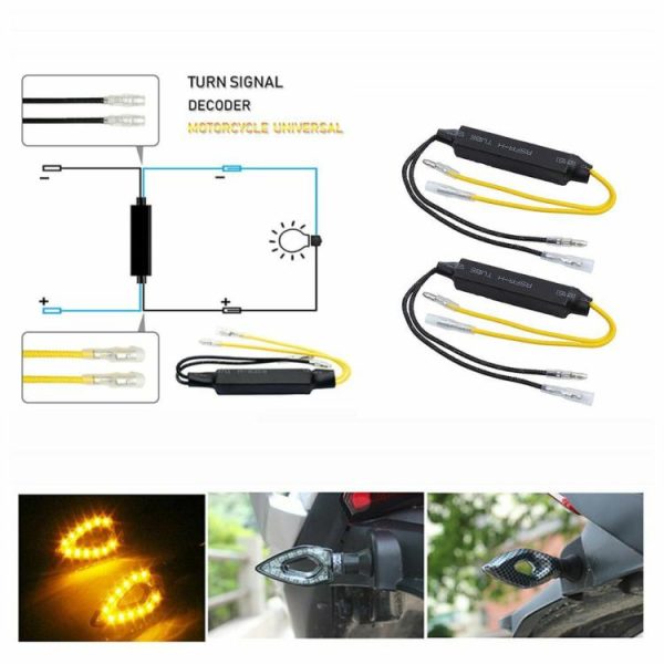 12V 21W Load Decoding Resistor 26 Ohm for Motorcycle Flashing Turn Signal Lights  |  Motorcycle Lights Motorcycle Motorcycle Lights