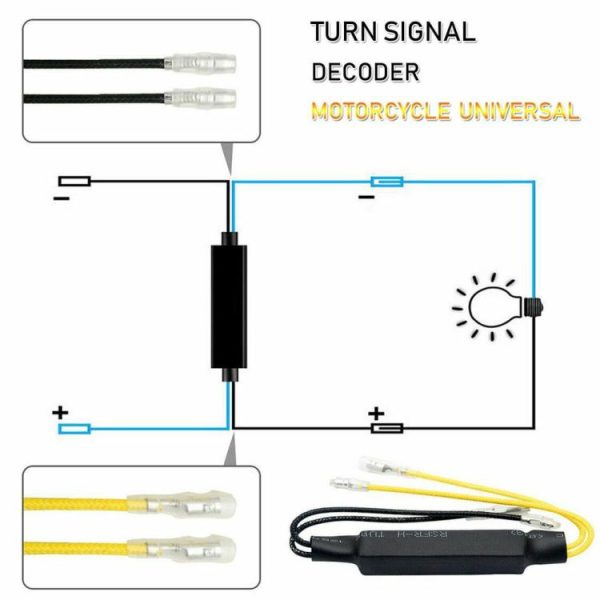 12V 21W Load Decoding Resistor 26 Ohm for Motorcycle Flashing Turn Signal Lights  |  Motorcycle Lights Motorcycle Motorcycle Lights