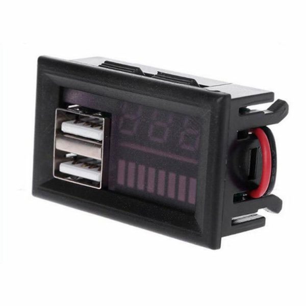 12V Car Voltmeter 5V 2A Battery Capacity Indicator for Vehicle Lead Acid Battery  |  Others Electronics Car Electronics Others Electronics