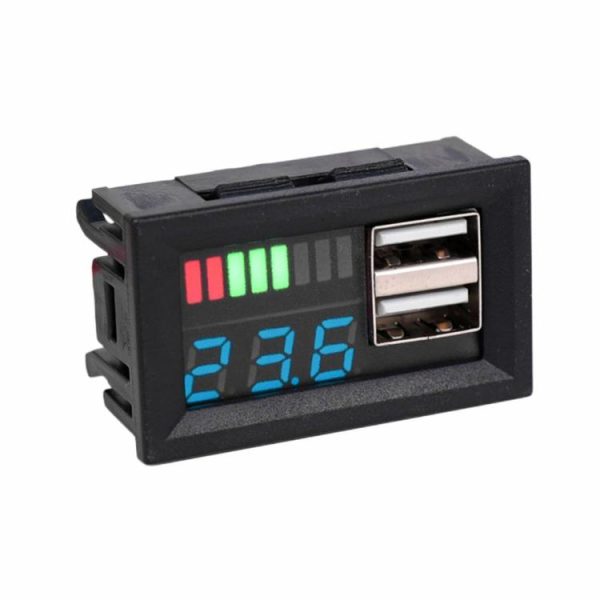 12V Car Voltmeter 5V 2A Battery Capacity Indicator for Vehicle Lead Acid Battery  |  Others Electronics Car Electronics Others Electronics