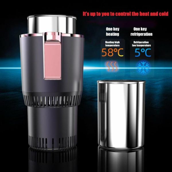 12V Cooling Drink Can with Temperature Display 2 In 1 Beverage Bottle Can Cooler  |  Others Electronics Car Electronics Black