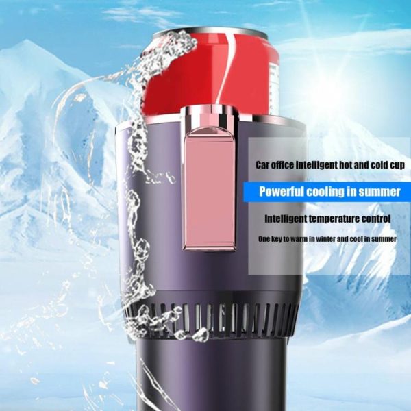 12V Cooling Drink Can with Temperature Display 2 In 1 Beverage Bottle Can Cooler  |  Others Electronics Car Electronics Black