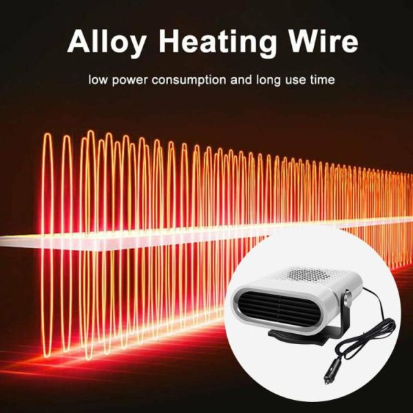 12V/24V Electric Heating Fan Fast Heating Car Windshield Heater Auto Accessories  |  Others Electronics Car Electronics Black