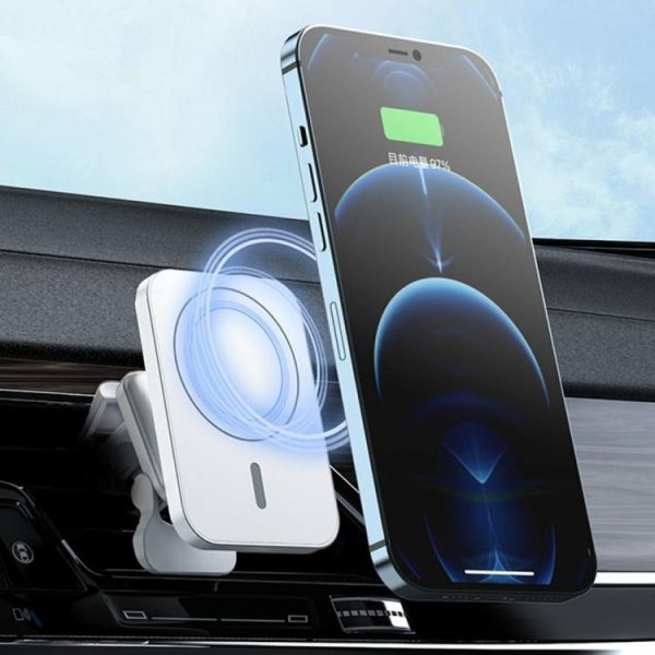 15W Air Vent Magnetic Car Holder Charger 1.5A for iPhone 12 Mini 14 13 12 Series  |  Others Electronics Car Electronics Black