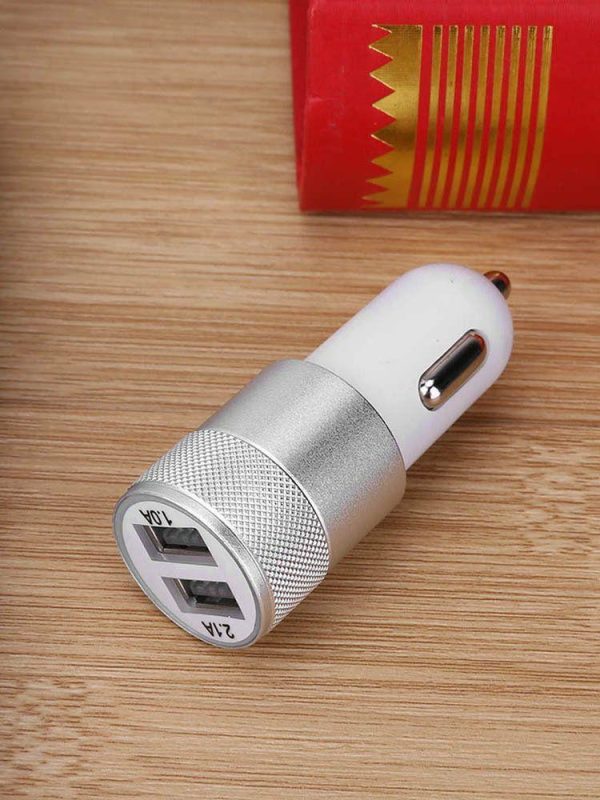 2.1A 1.0A Car Charger Dual USB Metal Car Charger Adapter for Tablet Mobile Phone  |  Car Charger Car Charger Car Charger