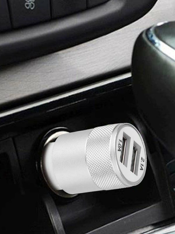 2.1A 1.0A Car Charger Dual USB Metal Car Charger Adapter for Tablet Mobile Phone  |  Car Charger Car Charger Car Charger