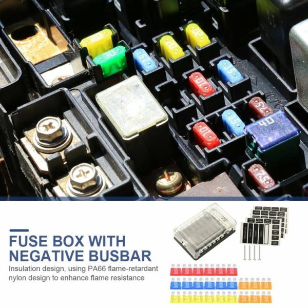 24pcs ANL Car Auto Fuse 5A 10A 15A 20A ANL Bolt-on Fuse Fusible Link Fuse for RV  |  Others Motorcycle Others