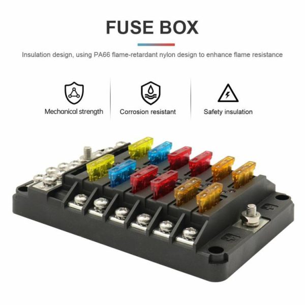 24pcs ANL Car Auto Fuse 5A 10A 15A 20A ANL Bolt-on Fuse Fusible Link Fuse for RV  |  Others Motorcycle Others