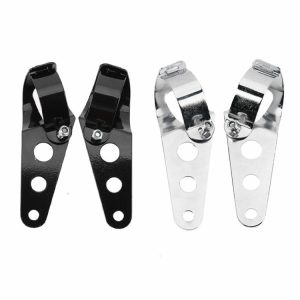 28mm-43mm Headlight Mount Brackets Fork Ear Motorcycle Chopper  |  Motorcycle Lights Motorcycle Black