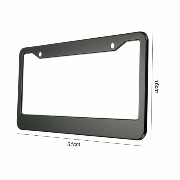 2pcs 12in x 6in Stainless Steel Car Auto License Plate Frame Covers Kit  |  Others Motorcycle Others