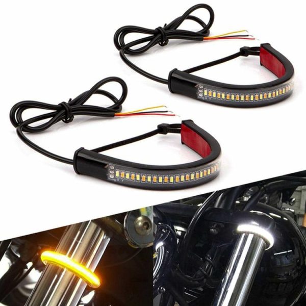 2pcs 36LED Motorcycle Turn Signal Light Bar DRL 3014 SMD Fork Strip Lamp  |  Replacement Parts Motorcycle Replacement Parts