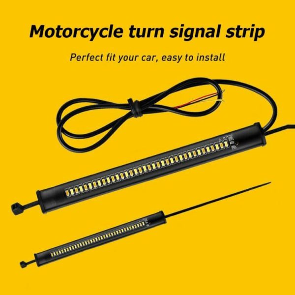 2pcs 36LED Motorcycle Turn Signal Light Bar DRL 3014 SMD Fork Strip Lamp  |  Replacement Parts Motorcycle Replacement Parts