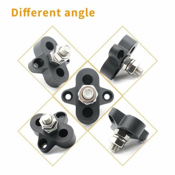 2pcs Bus Bar Terminal Blocks Single M8 Positive Power Distribution Studs  |  Others Motorcycle Others