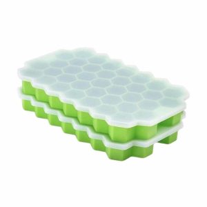 2Pcs Ice Cube Tray BPA Free 37 Grids Silicone Ice Cube Mold with Removable Lids  |  Others Motorcycle Others