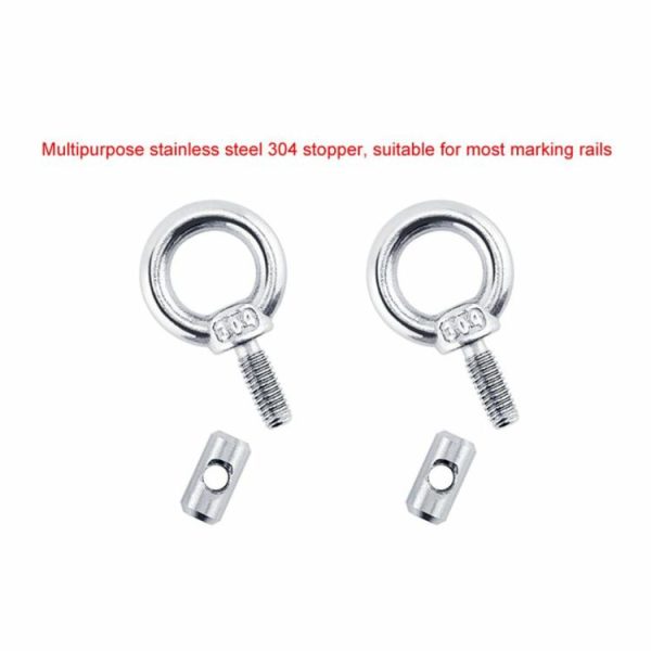 2PCS M4 Lifting Eye Nut Fastener 304 Stainless Steel M4 Tent Stopper Track Mount  |  Others Motorcycle Others