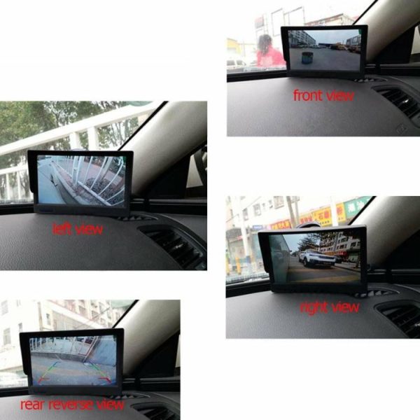 360 Degree Bird View System 4 Camera Car Parking Cam with 5 inch Monitor  |  Navigation & Recor Car Electronics Navigation & Recor