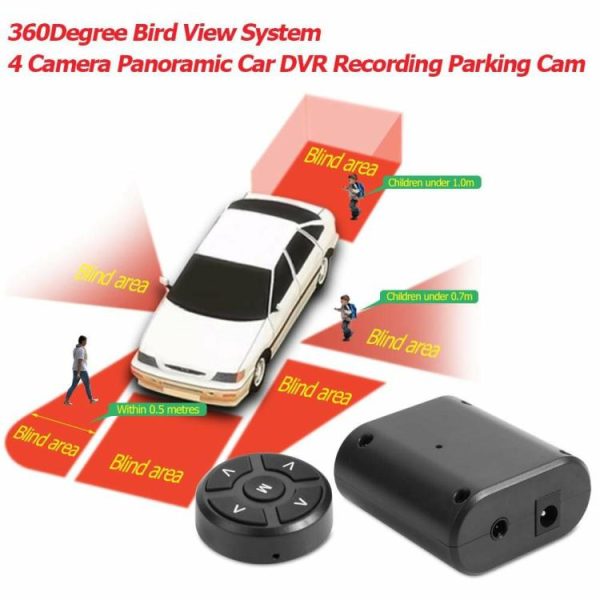 360 Degree Bird View System 4 Camera Car Parking Cam with 5 inch Monitor  |  Navigation & Recor Car Electronics Navigation & Recor