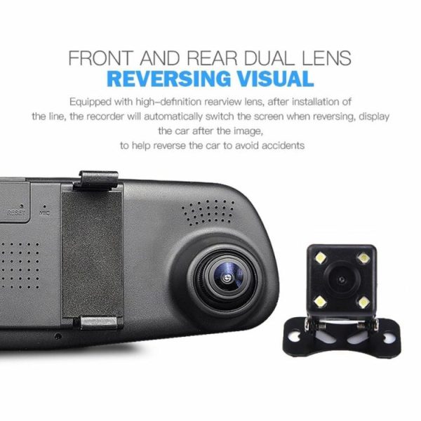 4.3Inch Car DVR HD 1080P Dual Lens Auto Video Camera Night Vision Loop Recording  |  Navigation & Recor Car Electronics Navigation & Recor