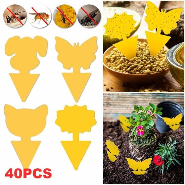 40Pcs Yellow Sticky Bug Traps Protect The Plant Insect Traps Fungus Gnat Killer  |  Others Motorcycle Others