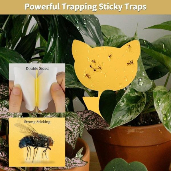 40Pcs Yellow Sticky Bug Traps Protect The Plant Insect Traps Fungus Gnat Killer  |  Others Motorcycle Others