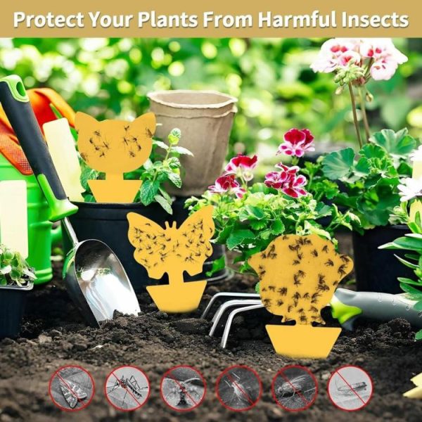 40Pcs Yellow Sticky Bug Traps Protect The Plant Insect Traps Fungus Gnat Killer  |  Others Motorcycle Others