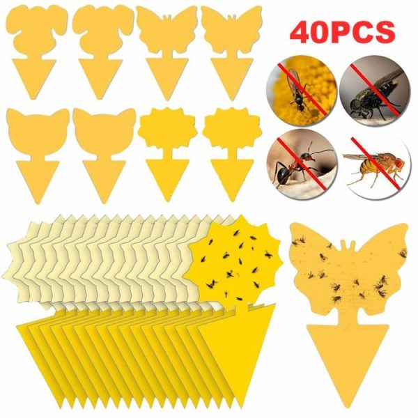 40Pcs Yellow Sticky Bug Traps Protect The Plant Insect Traps Fungus Gnat Killer  |  Others Motorcycle Others