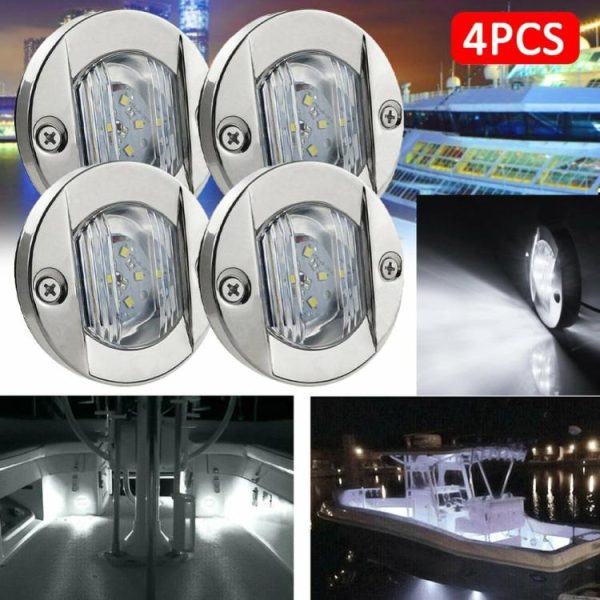 4Pcs Anchor Lights Round Navigation Bulb for Pontoon Fishing Boat Kayak Sailboat  |  Others Motorcycle Others