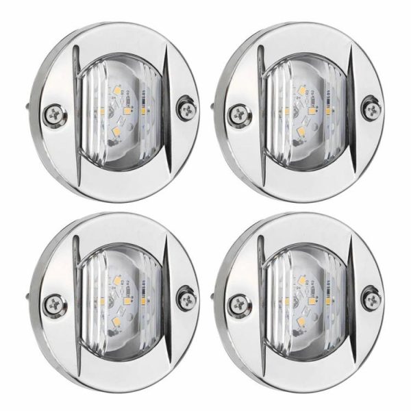 4Pcs Anchor Lights Round Navigation Bulb for Pontoon Fishing Boat Kayak Sailboat  |  Others Motorcycle Others